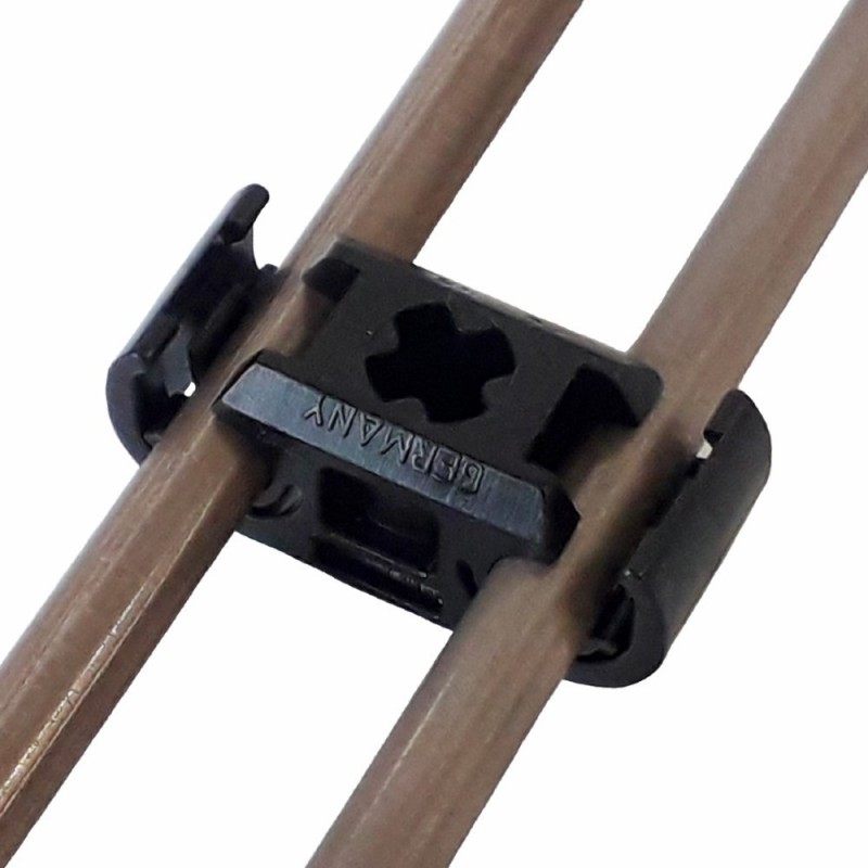 Double Clip / Bracket for 4.75 mm Tubes (replaces VW OE 811611797