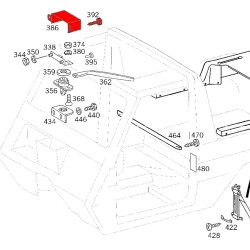 Mercedes G Cabrio Verdeckverschluss Abdeckung (ersetzt A4607780133)