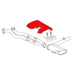 Mercedes 280GE Heat Shield Front Silencer (replaces A4604901630)
