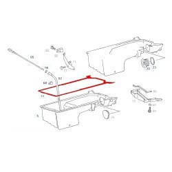 Mercedes 230GE M102 Dichtung Ölwanne (ersetzt A1020141222)